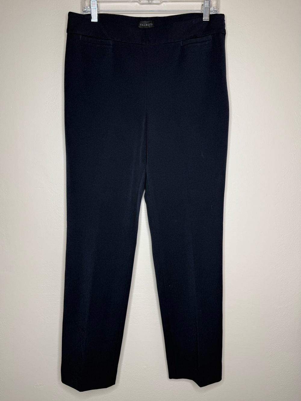 Talbots Navy Refined Bi-Stretch Straight Pants Size 10